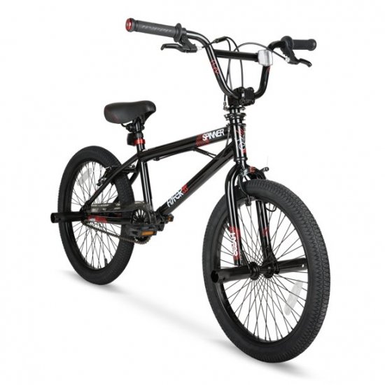 Hyper Bicycles 20\" Boys Spinner BMX Bike, Kids, Black