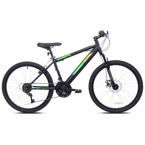 Kent 24 In. Northpoint Boy\'s Mountain Bike, Black/Green