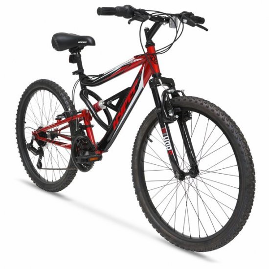 Hyper Bicycles 24\" Shocker Mountain Bike, Kids, Red