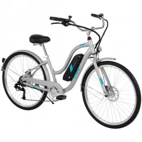 Huffy Everett 27.5" Women’s Comfort Electric Bike, Grey