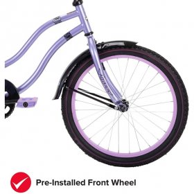 Huffy Fairmont 20 In. Girls Cruiser Lavender Quick Connect Bicycle
