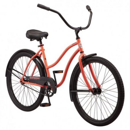 Schwinn Siesta Cruiser Bike, Single Speed, 26 In. Wheels, Coral, Women's Style