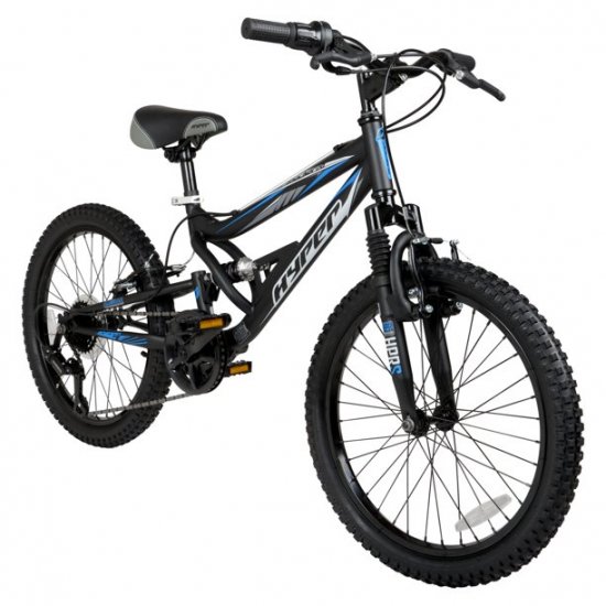 Hyper Bicycles 20\" Boys Shocker Mountain Bike, Kids, Black