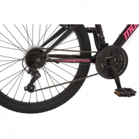 Mongoose Excursion mountain bike 24 In. wheels 21 speeds girls frame black pink