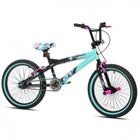 Kent 20" Tempest Girl's Bike, Black/Aqua