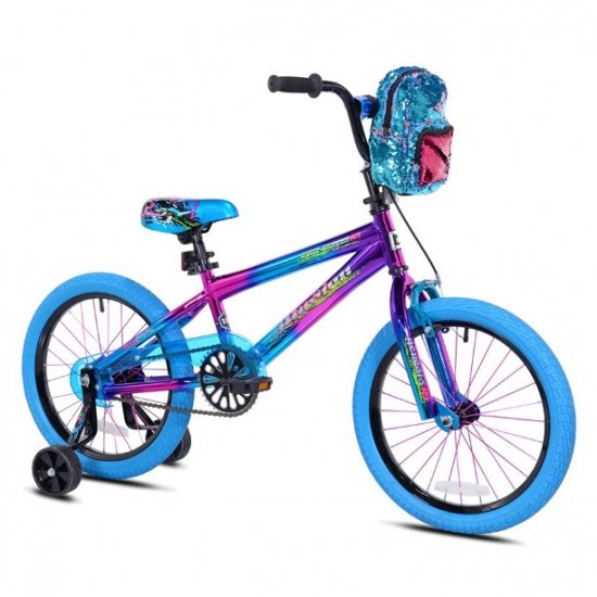 Genesis 18 In. Illusion Girl\'s Bike, Blue/Purple