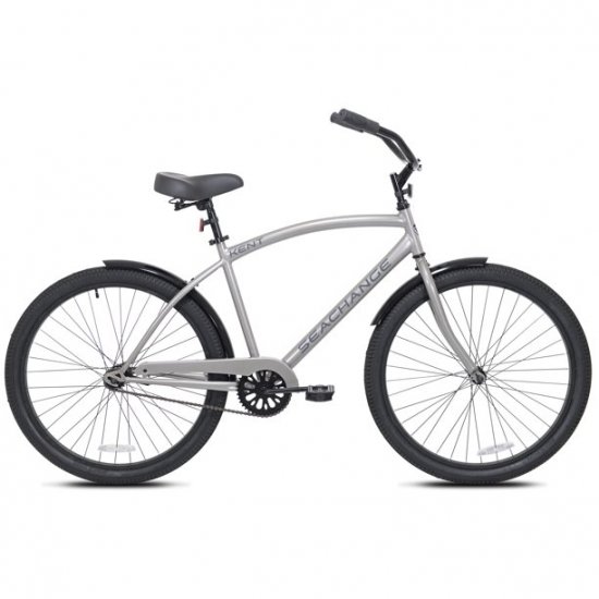 Kent, 26\" Men\'s Seachange, Beach Cruiser Bicycle, Silver