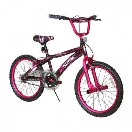 Genesis 20 Inch Girl's Inspire Girls Bike with Front and Rear Hand Breaks, Pink/Black