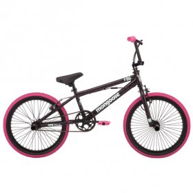 Mongoose FSG BMX Bike, 20-inch wheels, single speed, black