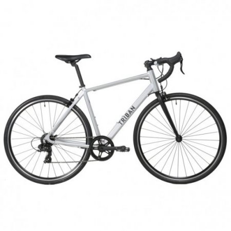 Decathlon Triban RC100 Adult Road Bike, 700c, Silver, L