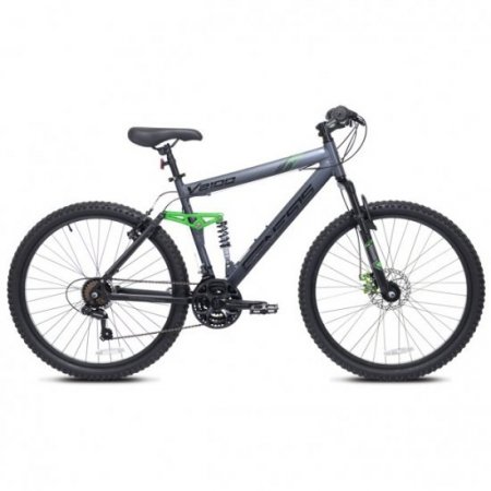 Genesis 26" V2100 Men's Dual Suspension Mountain Bike, Slate Gray