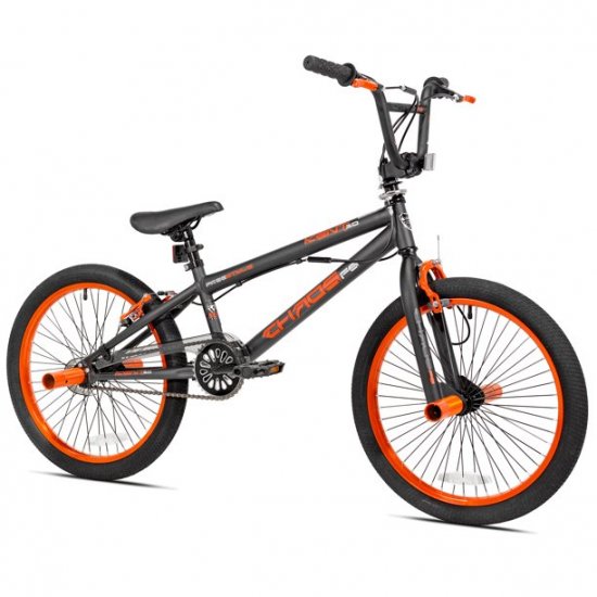 Kent 20\" Chaos Boy\'s Bike, Matte Gray/Orange