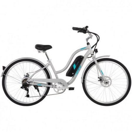 Huffy Everett 27.5" Women’s Comfort Electric Bike, Grey